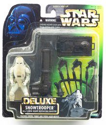 Kenner Star Wars Power Of The Force Snowtrooper Deluxe Green Card Action Figure