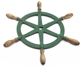 Circa 1940s Boat Steering Wheel