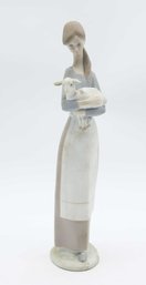 LLADRO Girl With Lamb Figurine