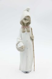 Lladro Hooded Shepherdess Girl