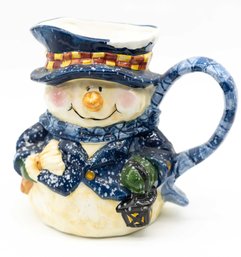 Young Inc. Holiday Gifts Blue Snowman Water Pitcher