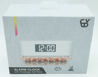 ALARM CLOCK With Himalayan Salt Base, Rise With A Shine SUNRISE SIMULATION W/ Soothing LED Clock Display