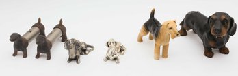 Lot Of Assorted Dog Decor, Salt And Pepper Shakers & Italian Figurines