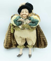 The Lam Lee Group Shakesperean Jester Doll Seated Position 16 High