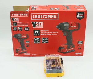 Craftsman Compact Drill W/ Charger And Battery - Drill Bit Included