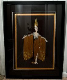 Erte Signed And Numbered Serigraph - Titled: Cape A La Russe