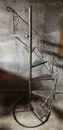 Mid Century Wrought Iron 6 Tier Spiral Plant Planter Stand Cottagecore