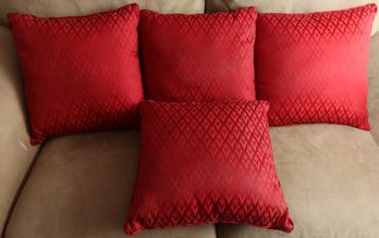 Red Valentino Throw Pillows - Set Of 4