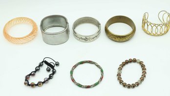 Lot Of Assort Bracelets/bangles - 8 Total