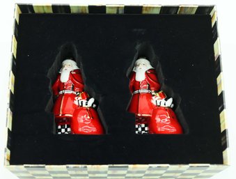 MacKenzie-Childs Santa Salt & Pepper Set