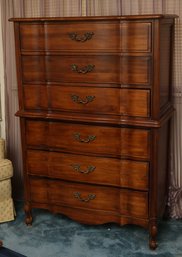 French Dresser Vintage Antique Hollywood Glam Chic Provincial Chest Tall Highboy White Co Fine Furniture