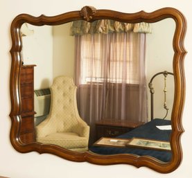 Vintage Wooden Bedroom Mirror