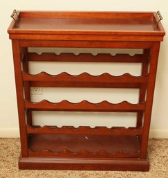 VTG Bombay Company Wine Rack Cabinet Removable Serving Tray Holds 24 Bottles