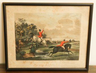 Antique Bachelors Hall Plate 2 F.C.Turner Circa 1800s Framed