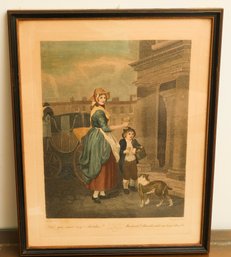 Francis Wheatley Cries Of London 'Matches' -  Antique Art Print