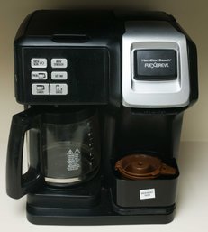 Hamilton Beach FlexBrew Trio 2-Way Coffee Maker, Compatible With K-Cup Pods Or Grounds, Single Serve & Full 12