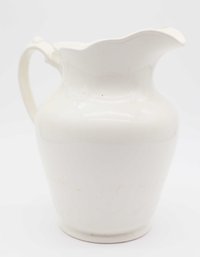 Large White Ceramic Pitcher/Planter - Home Decor