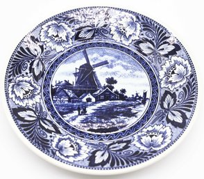 Delft Blue Wall Charger Plate Blue White Boch