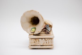 Creations Of Capodimonte Italian Vintage Ceramic Phonograph