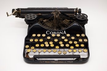 Antique Vintage Corona Model 4 Typewriter