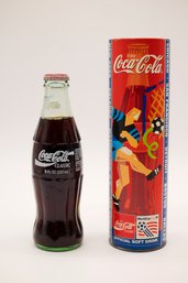 Vintage 1994 WORLD CUP SOCCER COCA COLA COKE BOTTLE ORLANDO With Coin Bank