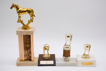 Vintage Horse Show Trophies Collection - 4 Total