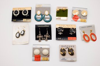 Assorted Earrings -  Both Clip-on And Pierced