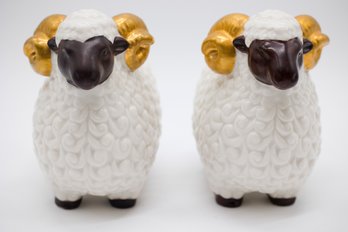 Ceramic Sheep Figurines