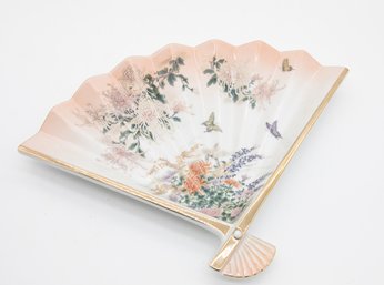 St Michael Of Marks And Spencer Ceramic Dressing Table Tray In The Form Of A Fan