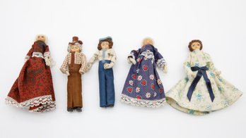 Vintage Handmade Folk Art Dolls