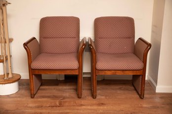 Sturdy Upholstered Waiting Room Chairs Set Of 2