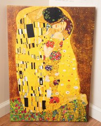 The Kiss By Gustav Klimt Canvas Print