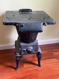 Vintage Black Cast Iron Stove