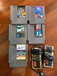 NES Video Games - 5 Total - 2 Controllers