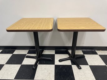 LAMINATE RESTAURANT TABLES - 2 TOTAL