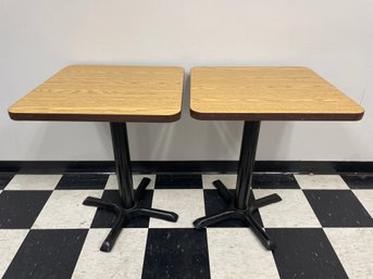 LAMINATE RESTAURANT TABLES - 2 TOTAL