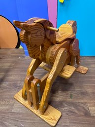 Wooden Handmade Rocking Horse - Home Decor