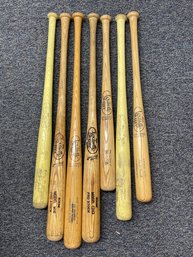 Collection Of Vintage Louisville Slugger Baseball Bats - See All Photos - 7 Total