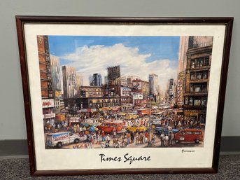 'Times Square' 1988 By H. Pagremanski - Framed Art Print - Signed