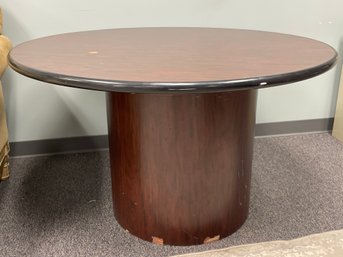 Round Office Desk W/ Cable Access - 47' In Diameter