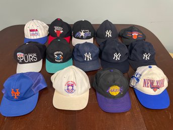 Mix Vintage Sports Hats - 14 Total