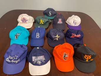 Mix Vintage Sports Hats - 13 Total