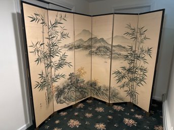 Room Divider 6 PanelFolding Privacy Screen, Room Separator -  8.5 Foot Tall