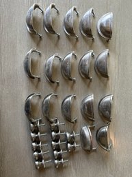 Assorted Vintage Drawer Pulls And Cabinet Knobs