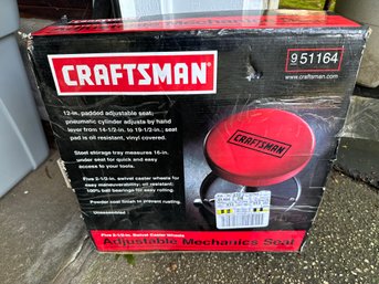 Craftsman 12' Padded Adjustable Mechanic Seat - Like New