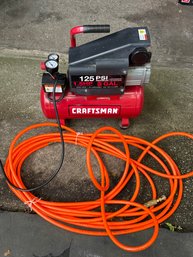 Craftsman Compressor 125 PSI 3 Gallon W/ Hose