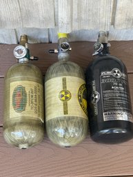 High-Pressure Paintball Air Tanks Bundle