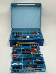 Vintage 1978 Matchbox Vinyl Carry Case W/ Assorted Vintage Toy Cars - Please See All Photos