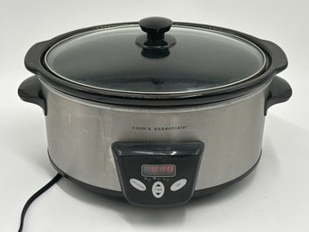 Cook's Essentials 6 Quart Oval Digital Programmable Slow Cooker