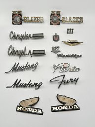 Vintage Automobile Emblems Collection